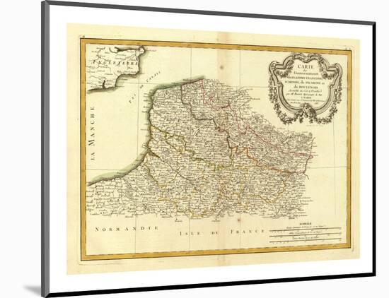 Flandre francoise, Artois, Picardie, Boulenois, c.1785-Rigobert Bonne-Mounted Art Print