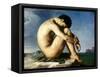 Flandrin: Nude Youth, 1837-Hippolyte Flandrin-Framed Stretched Canvas