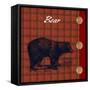 Flannel Bear-null-Framed Stretched Canvas