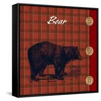 Flannel Bear-null-Framed Stretched Canvas