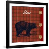 Flannel Bear-null-Framed Art Print