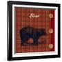 Flannel Bear-null-Framed Art Print