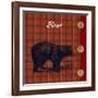 Flannel Bear-null-Framed Art Print