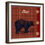 Flannel Bear-null-Framed Art Print