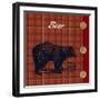 Flannel Bear-null-Framed Art Print