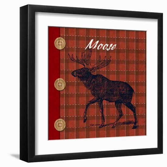 Flannel Moose-null-Framed Art Print