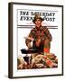 "Flapjacks," Saturday Evening Post Cover, November 10, 1934-J.F. Kernan-Framed Giclee Print