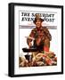 "Flapjacks," Saturday Evening Post Cover, November 10, 1934-J.F. Kernan-Framed Premium Giclee Print