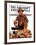 "Flapjacks," Saturday Evening Post Cover, November 10, 1934-J.F. Kernan-Framed Giclee Print