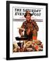 "Flapjacks," Saturday Evening Post Cover, November 10, 1934-J.F. Kernan-Framed Giclee Print