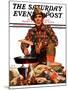 "Flapjacks," Saturday Evening Post Cover, November 10, 1934-J.F. Kernan-Mounted Giclee Print