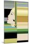 Flapper Abstract-Art Deco Designs-Mounted Giclee Print