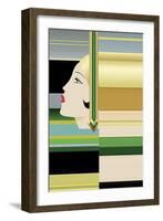 Flapper Abstract-Art Deco Designs-Framed Giclee Print