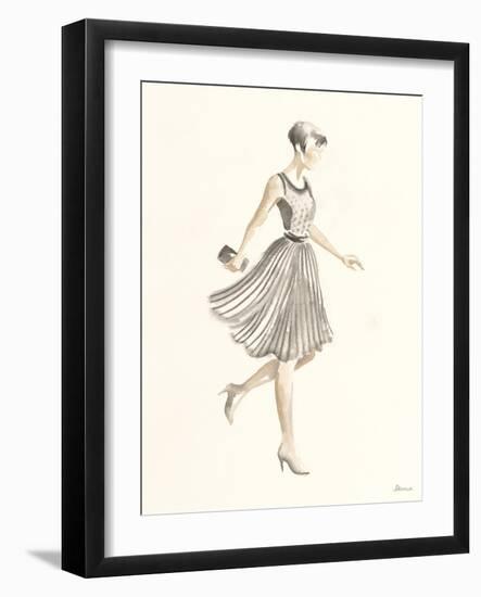 Flapper Fashion - Dotty-Deborah Pearce-Framed Art Print