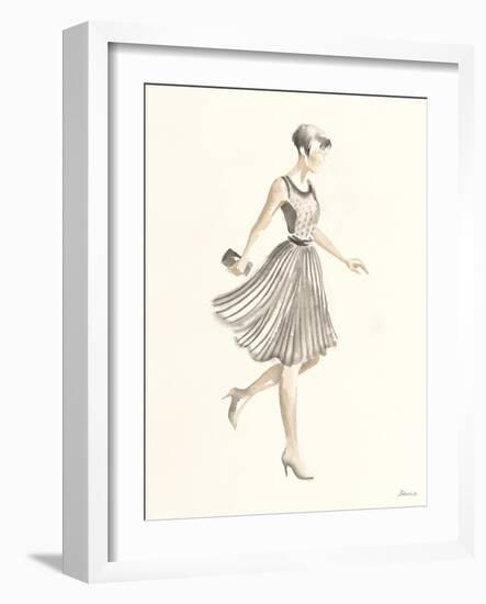 Flapper Fashion - Dotty-Deborah Pearce-Framed Art Print