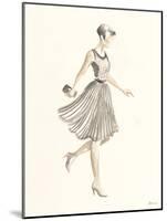 Flapper Fashion - Dotty-Deborah Pearce-Mounted Art Print