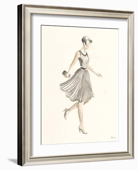 Flapper Fashion - Dotty-Deborah Pearce-Framed Art Print