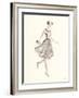 Flapper Fashion - Dotty-Deborah Pearce-Framed Art Print