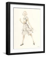 Flapper Fashion - Evelyn-Deborah Pearce-Framed Art Print