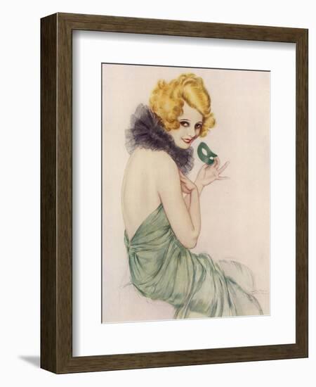 Flapper Girl-null-Framed Art Print