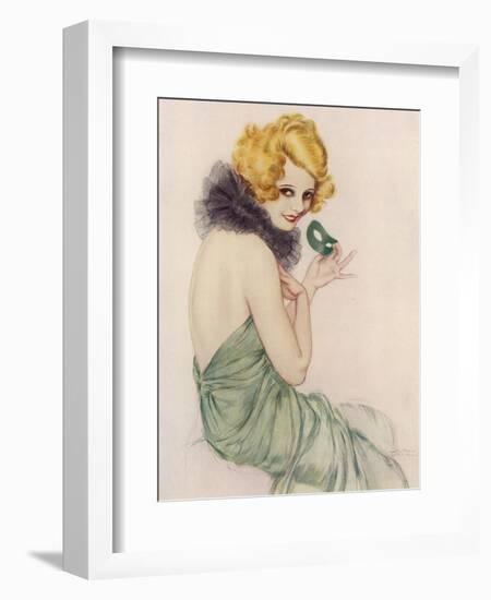 Flapper Girl-null-Framed Art Print