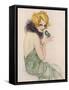 Flapper Girl-null-Framed Stretched Canvas