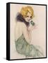 Flapper Girl-null-Framed Stretched Canvas