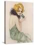Flapper Girl-null-Stretched Canvas