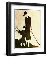 Flapper Golfer Lady-null-Framed Giclee Print