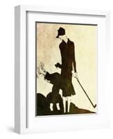 Flapper Golfer Lady-null-Framed Giclee Print