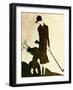 Flapper Golfer Lady-null-Framed Giclee Print