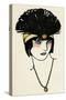 Flapper Headpiece 1912-Francisco Javier Gose-Stretched Canvas