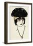 Flapper Headpiece 1912-Francisco Javier Gose-Framed Art Print