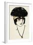 Flapper Headpiece 1912-Francisco Javier Gose-Framed Art Print