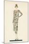 Flapper in an Afternoon Dress, 1928 (Screen Print)-American School-Mounted Giclee Print