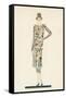 Flapper in an Afternoon Dress, 1928 (Screen Print)-American School-Framed Stretched Canvas