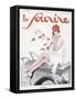 Flapper on Bonnet 1927-null-Framed Stretched Canvas