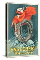 Flapper on Car Tire-null-Stretched Canvas