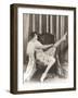 Flapper Rolling Up Stockings-null-Framed Photo