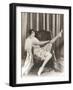 Flapper Rolling Up Stockings-null-Framed Photo