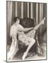 Flapper Rolling Up Stockings-null-Mounted Photo
