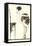 Flapper Smoking in Front of Mirror-null-Framed Stretched Canvas