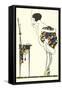 Flapper Smoking in Front of Mirror-Found Image Press-Framed Stretched Canvas