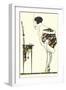 Flapper Smoking in Front of Mirror-Found Image Press-Framed Giclee Print