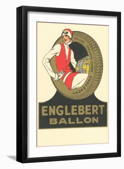 Flapper with Glove in Tire-null-Framed Art Print