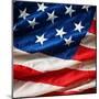 Flapping Flag Usa With Wave-Irochka-Mounted Art Print