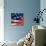 Flapping Flag Usa With Wave-Irochka-Stretched Canvas displayed on a wall