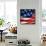 Flapping Flag Usa With Wave-Irochka-Framed Stretched Canvas displayed on a wall