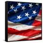 Flapping Flag Usa With Wave-Irochka-Framed Stretched Canvas