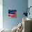 Flapping Flag Usa With Wave-Irochka-Stretched Canvas displayed on a wall